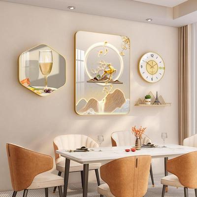 新餐厅组装款饰壁画晶瓷合酒店民宿餐面桌墙面装SDT饰画墙挂画装