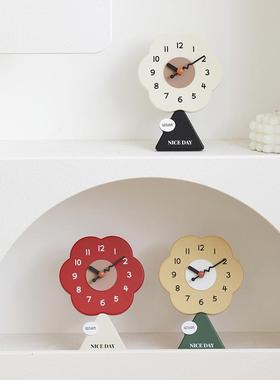 wozooTYOS363m屋准家居客厅台式装座摆钟简视约桌面件玄关饰电柜