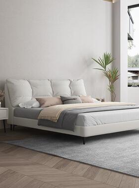 仙约女床baxer意式极奶油风主卧1.t8米双人皮简艺床1.5米简NOT婚