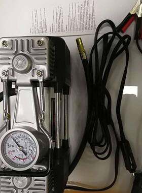 车载充气泵汽车698轮气胎2双缸气泵车用1V大功率打泵双杠点烟充器