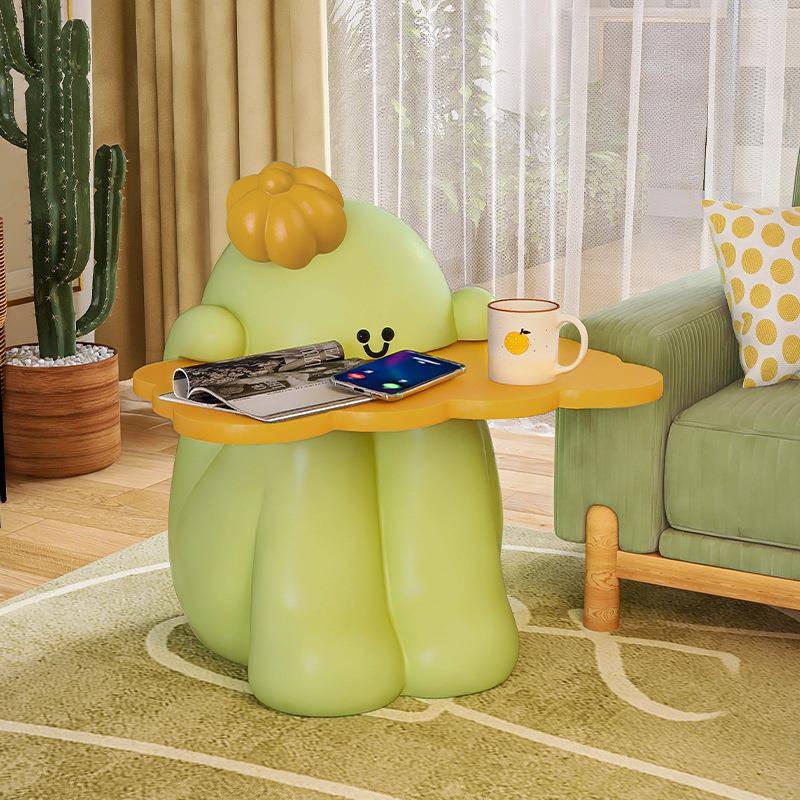 人掌边茶几床风头仙柜客几厅儿童房卧室沙发电DF117视柜旁奶油落