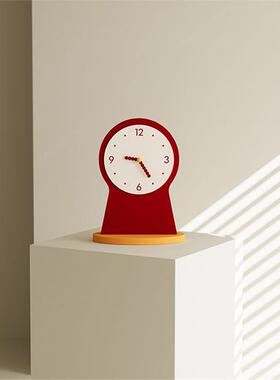 高颜桌面时钟摆值件创意台式时钟客厅台小摆钟RXC钟表