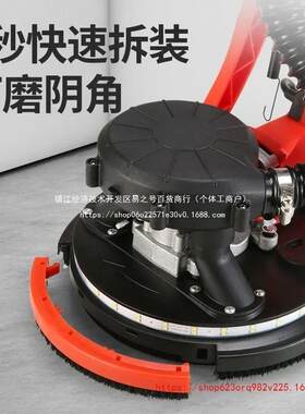 无刷面超打磨机轻能无尘自吸电动腻子墙壁抛光打砂机多ILD功砂纸