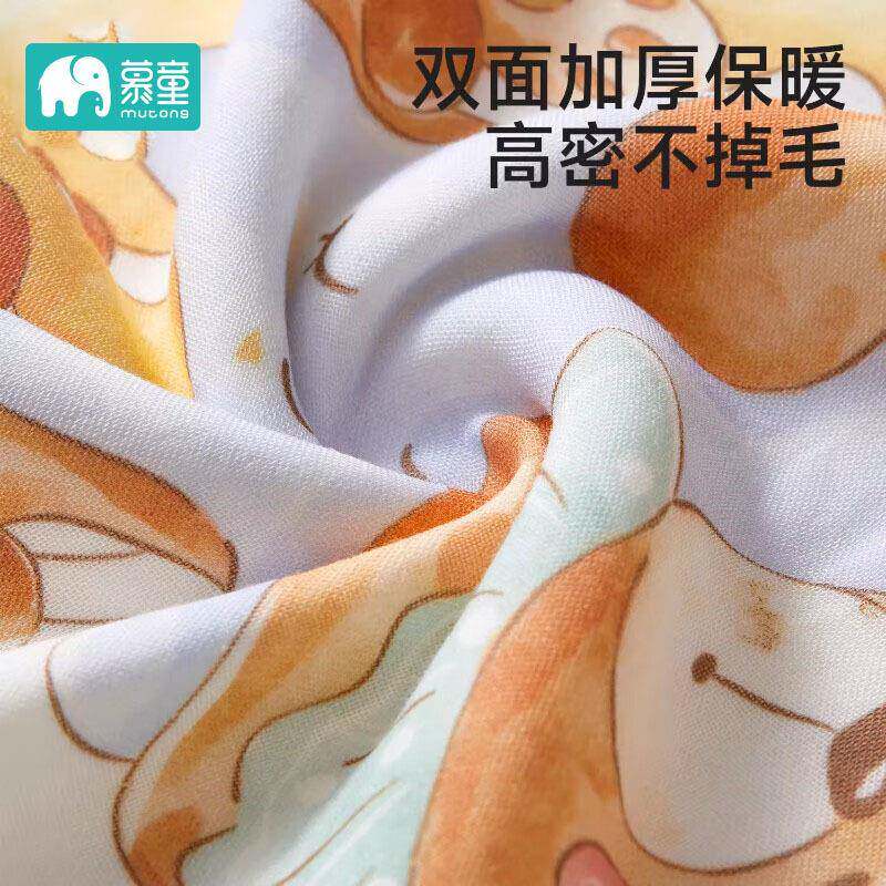 儿童浴巾浴袍水男女AB-55383童带吸帽斗可穿式宝宝柔纯棉a类篷洗