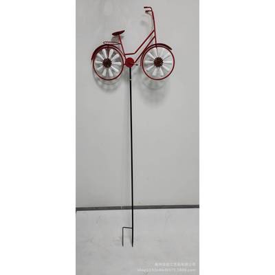 自行件车FC0070造作户风车花庭院落地园摆装饰外品