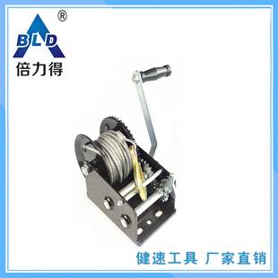 手动盘手摇KC2500绞盘钢绞丝绳2500葫LBS起重工卷扬机具微型芦