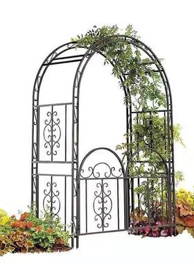 生产园门绢花可铁艺花拱门开门爬藤架拱形鲜花欧式PDY浪漫