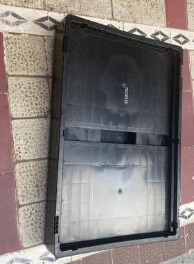 宁波防静折叠箱600m*400*310m注塑对折叠塑料箱电收周转YFT箱黑色