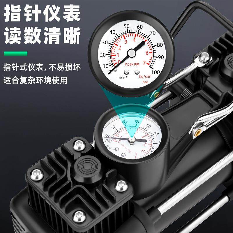 拓森12V便式充电车打气泵应急电源汽充气泵车专载用携电711动充气