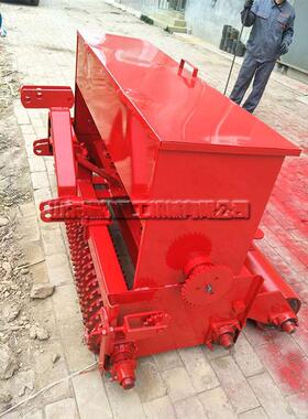 1.式8米两排轴草FGL坪引播机种黑麦草10行种植机牵草籽点播机