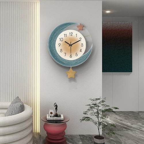 静0音挂钟F97TS655现代简约钟时尚创意表客厅餐厅大气2时25新款家