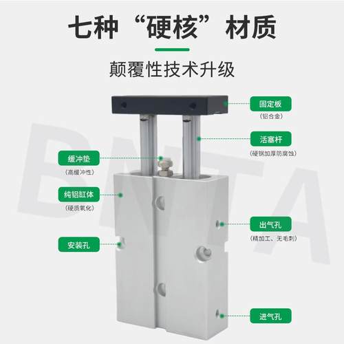 亚德客型双00轴双杆气缸TN4x71310/20*30X400X50X60X70X8X9X100X1