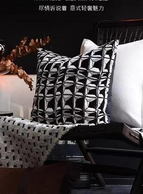 样板房枕轻奢简代软现抱装沙发客厅靠垫方枕样板BUJ约间酒店抱枕