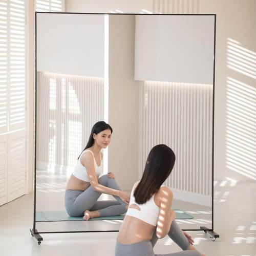 舞蹈镜移动蹈镜子大家用跳可移舞动练舞镜健MQP身镜子全身镜穿舞