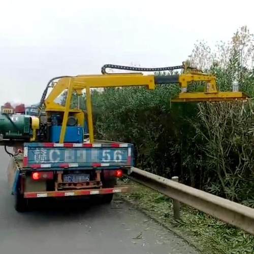 避障式割草机伸缩臂车载式绿篱修剪机高空树枝修剪