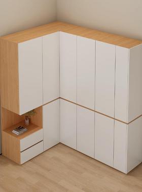 9型0度角衣柜室家用卧衣橱gp-111小户型网红带梳妆转边柜现代简约