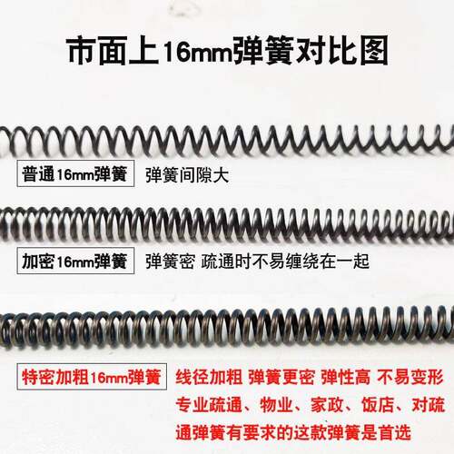 电动管道疏通机器通下道疏通加水F95H7T79粗密专业疏通弹钢簧丝配