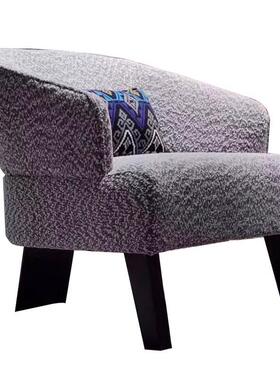 设计师0T厅JXLOXBZ825售楼处单人沙发椅展接待椅休闲椅设橙色客厅