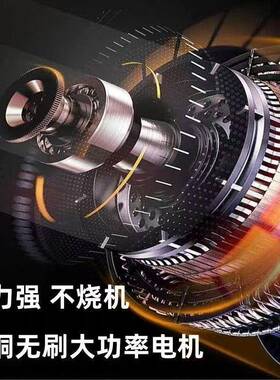 寸锂电无刷泵油电链单手锂电修50490枝伐8木工锯具链锯家锯用伐木