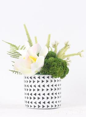 现代轻奢花艺摆套仿真花桌面客厅餐件厅装假花74827样板间房家居