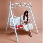 户外秋千千人庭院VFK椅铁艺室外成人室双内吊椅阳台秋座椅摇花园