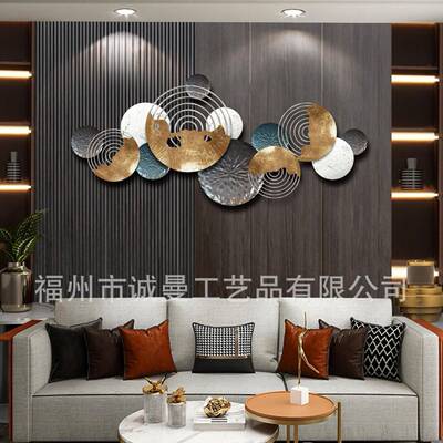 术NCX客居厅墙上家壁挂装饰属挂件艺金铁艺现代