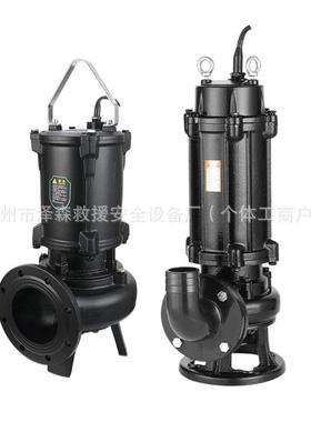 污水粪泵潜水泵化ESK池农田灌溉泵大率功抽大口径地下室水井水泵