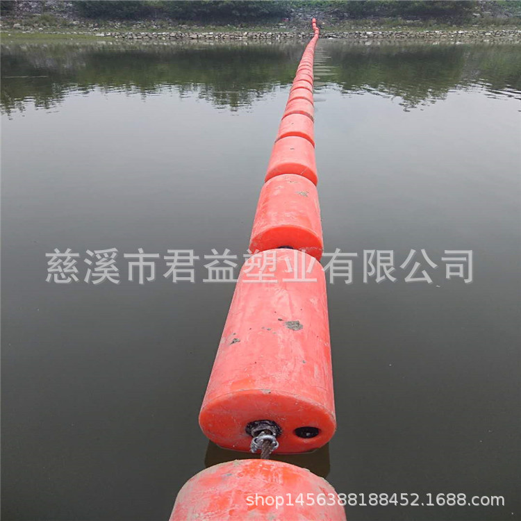 上海崇明拦污浮筒 电站拦渣浮体 水电站拦污浮块