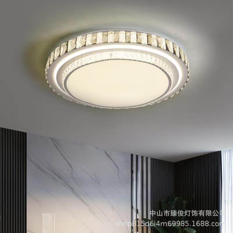 新款客厅大圆现代简约1米大圆形led吸顶灯超亮卧室餐厅酒店客房