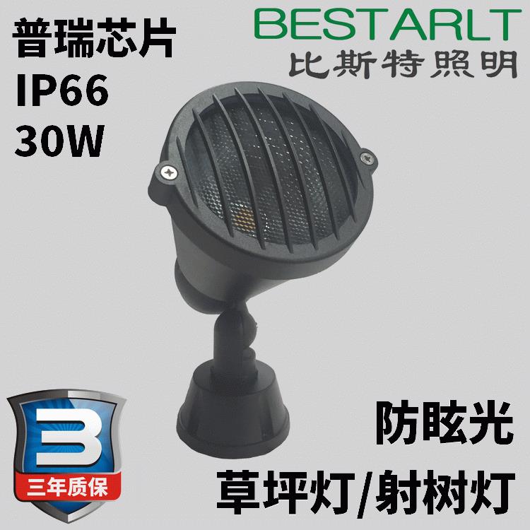 照树灯草坪灯投射灯投射灯插地灯COB防眩照树灯30W防眩光射树灯