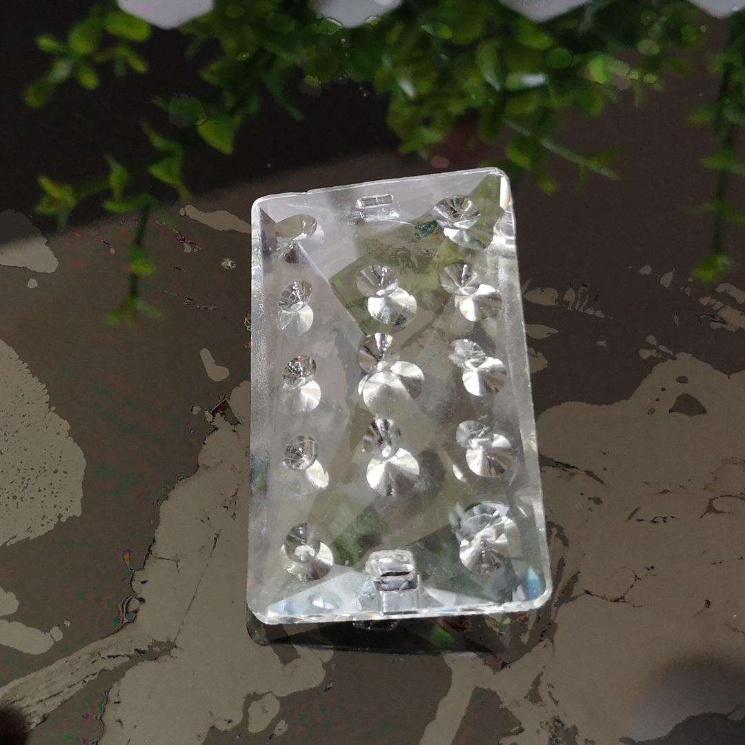 工厂销售30*50雨点长条水晶灯配件灯饰吊坠 圣诞婚庆散珠灯吊坠子
