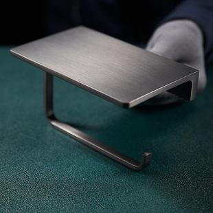 全铜手机纸架纸巾架生间卷纸手架机置物架酒店工厕程913卫卷纸器