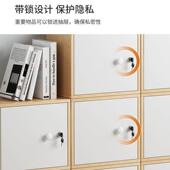 自合格子玩具收纳柜桌MOR组面储物柜楼梯柜下阶梯柜展示由小书柜