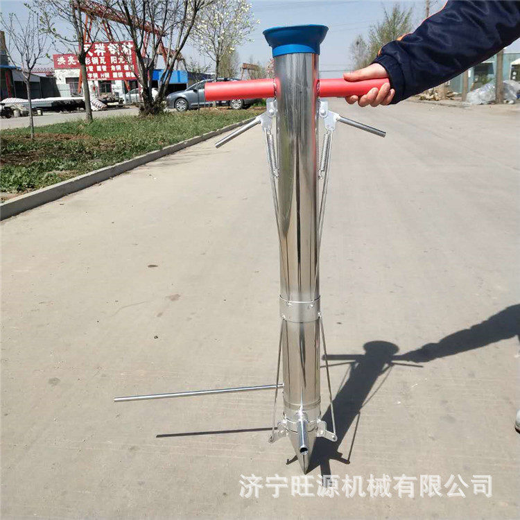 大棚种瓜栽苗器 双把手不锈钢栽苗器 省工省力移栽器
