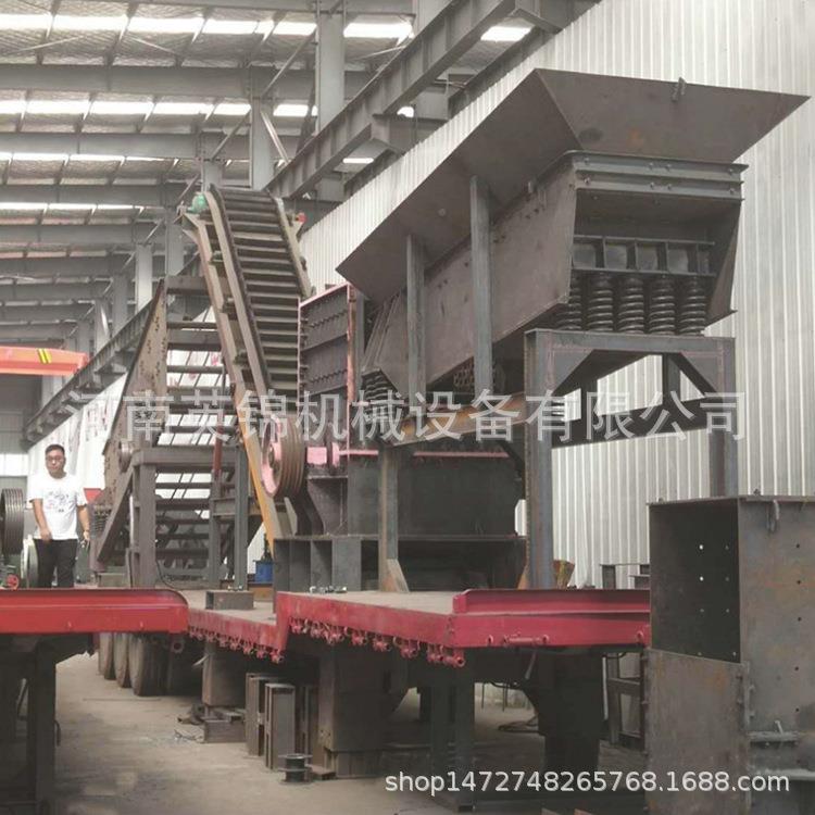质量保破砂证移动破碎站建筑垃圾移动式碎站TDQ流动式鹅卵石制机