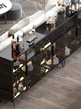 轻奢边餐柜茶水酒柜餐边柜现简约厨房碗NZK柜储收纳柜物代柜微波