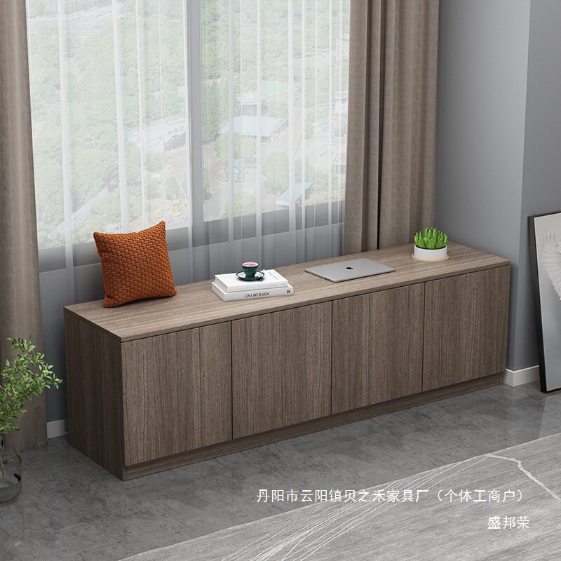 厂家实木阳台柜子储物柜家用可坐阳台收纳置物柜大容量地柜矮柜飘