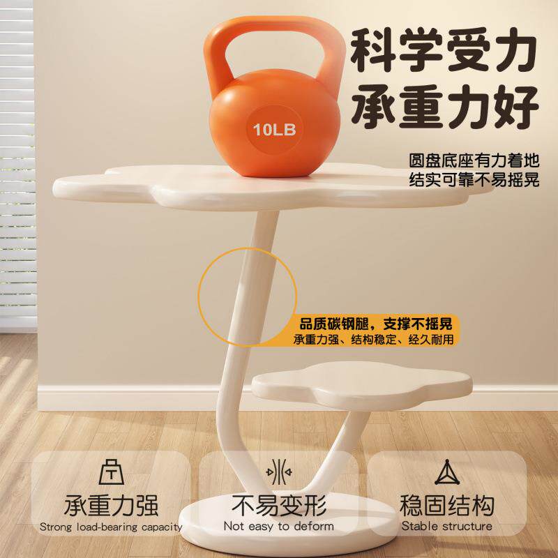 沙发边物几家用客厅小茶几卧室头子柜阳台小圆床桌复古DAR风小桌