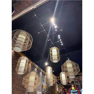 丹区定陶鄄城县手工牡编竹藤灯笼日AHG织式藤艺编织竹艺区竹编吊