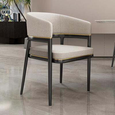 意式高轻奢锁连餐饮包TPB厢餐商用靠背镂空4S椅店售楼处洽谈端扶