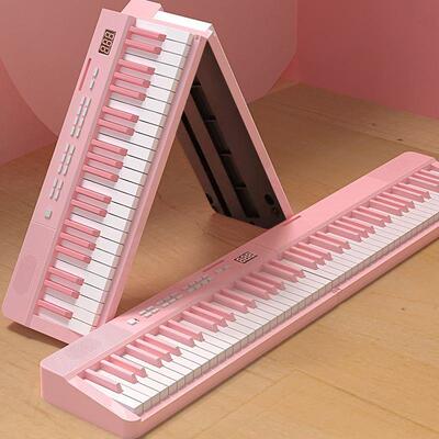 折电子钢琴8AZI8叠键盘携式初师学者成便年幼家用手卷专业