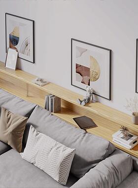 动沙架发后置物架书双层电客厅ZAR木超窄卧室床实头缝隙靠背收纳