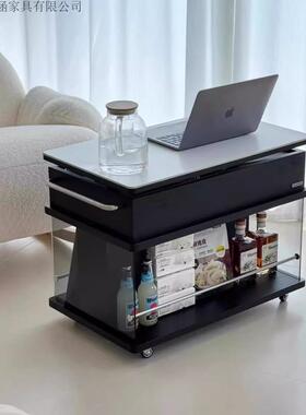 轻奢现代升降可移茶几实动多木能家用功折叠简约小户型客厅98348