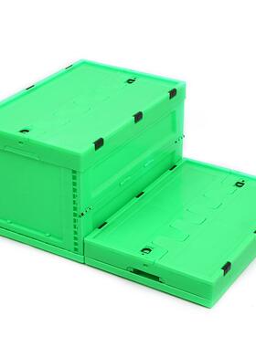 号大折叠周转箱加塑料折生叠箱子厚绿色鲜配送冷链物流LIV折叠箱
