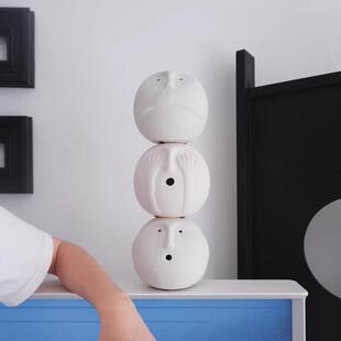 非礼勿视三间不OEU约树脂抽象人简物摆件样板酒柜猴客厅桌面软装