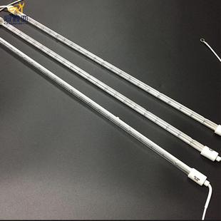 M石英烤漆房干燥线高温热灯2KW620M红外半镀白石英卤素加加热无品