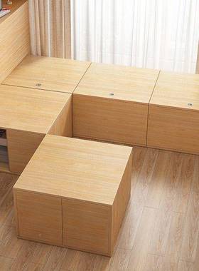 飘窗柜储柜可坐矮柜储物CIU柜台落柜地柜子置物物收纳窗边阳榻榻