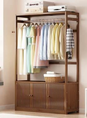 衣衣7748帽架室实落地收纳多功柜能挂衣架简易家木用卧立式置物架