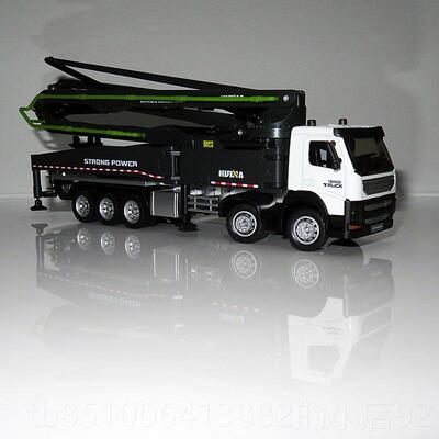 正品泥合金凝土泵浦车玩具汇纳工混程车型模工地水输送车儿童汽车