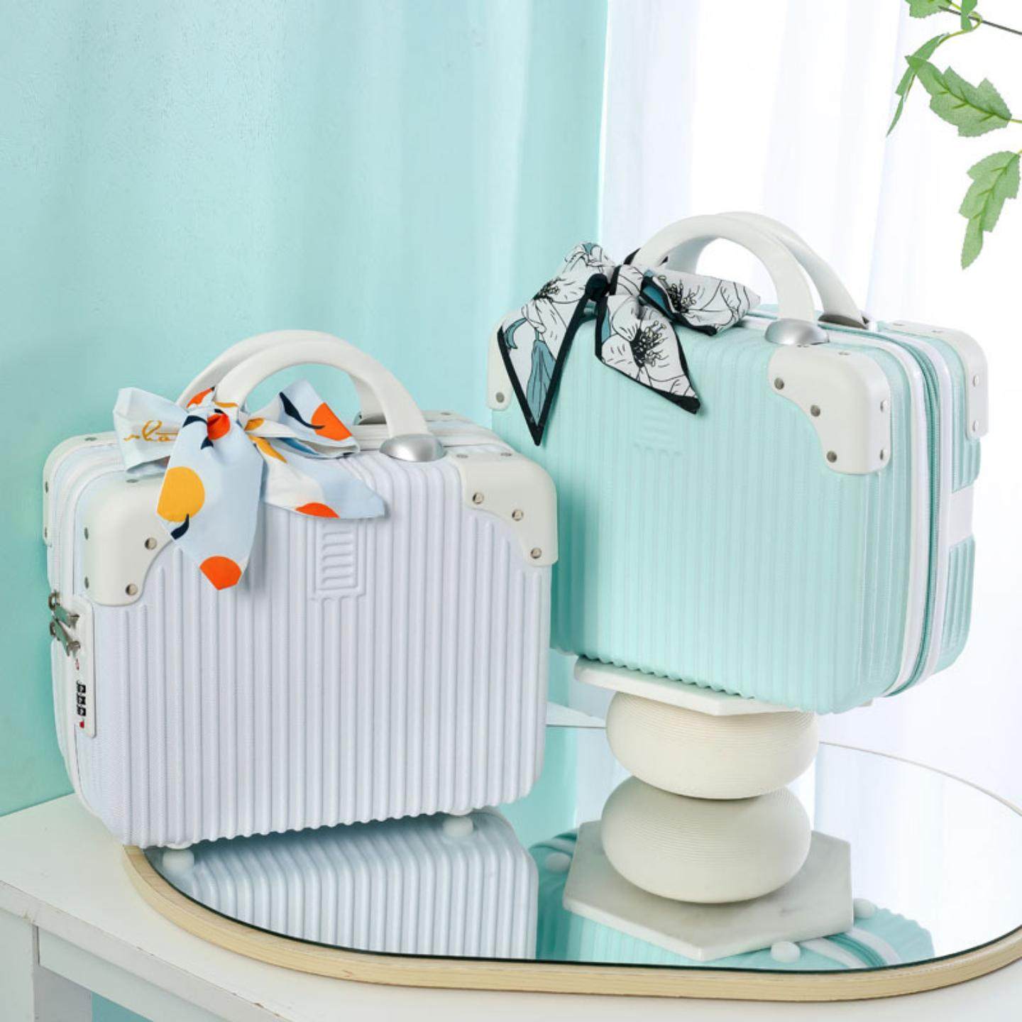 复古风手提化妆箱女网红款